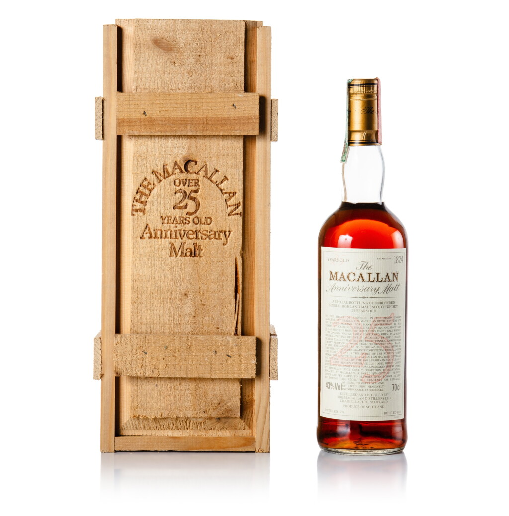 View full screen - View 1 of Lot 14. The Macallan 25 Year Old Anniversary Malt 43.0 abv 1974 (1 BT 70cl).
