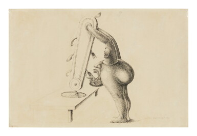 View full screen - View 1 of Lot 36. VICTOR BRAUNER | MONSTRE SURREALISTE Á SON REPAS.