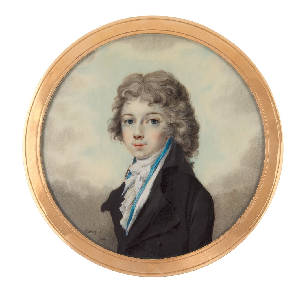 View full screen - View 1 of Lot 174. JACOB AXEL GILLBERG | Portrait of a young boy.