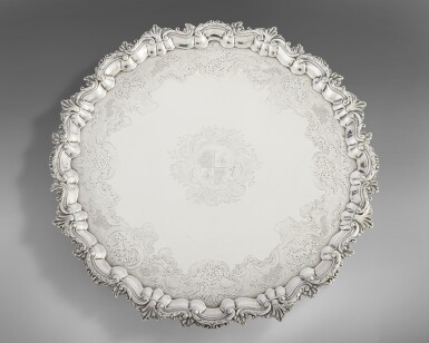 View full screen - View 1 of Lot 634. A George II Silver Salver, Robert Abercromby, London, 1743.