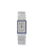 MONTRE BRACELET DE DAME SAPHIRS ET DIAMANTS, PIAGET, VERS 1970 | LADY'S SAPPHIRE AND DIAMOND WRISTWATCH, PIAGET, 1970S