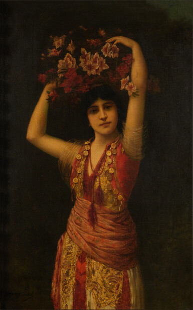 View full screen - View 1 of Lot 256. Woman with Basket.