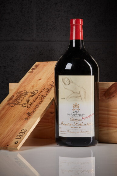 View full screen - View 1 of Lot 40. Château Mouton Rothschild 1993 (1 DM).
