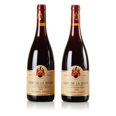 View full screen - View 1 of Lot 522. Clos de la Roche Grand Cru Cuvée Vieilles Vignes 2005 Domaine Ponsot (2 BT).