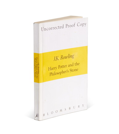View full screen - View 1 of Lot 301. J.K. Rowling | Harry Potter and the Philosopher's Stone, 1997, uncorrected proof copy.