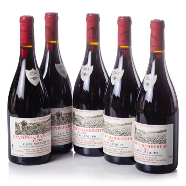 View full screen - View 1 of Lot 71. Gevrey Chambertin, Clos St. Jacques 2010/2011/2012 Domaine Armand Rousseau (5 BT).