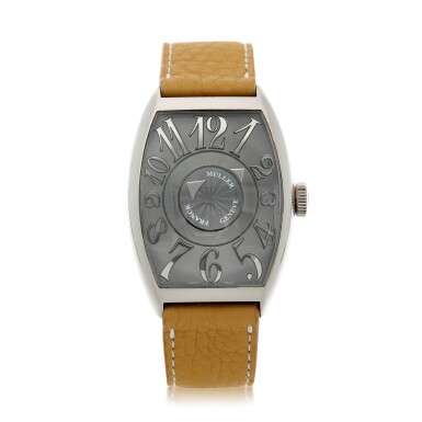 View full screen - View 1 of Lot 107. REFERENCE 6850 DM DOUBLE MYSTERY A WHITE GOLD AUTOMATIC WRISTWATCH, CIRCA 2005.