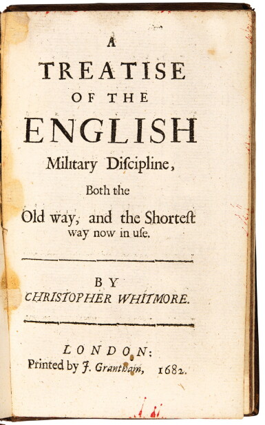 View full screen - View 1 of Lot 323. Military regulations and training, 8 volumes in English, 1680-1696.