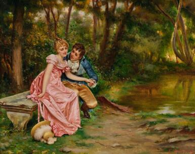View full screen - View 1 of Lot 145A. The Lovers .