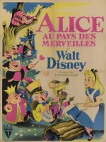 ALICE IN WONDERLAND/ALICE AU PAYS DES MERVEILLES (1951) POSTER, FRENCH