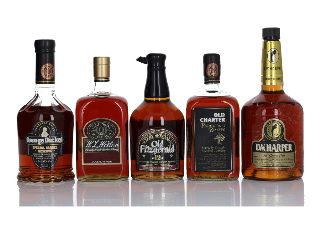 Voir en plein écran - Voir 1 du lot 173. The Bourbon Heritage Collection NV (5 Bottles 75cl).
