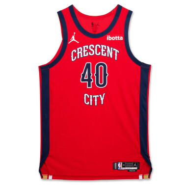 View full screen - View 1 of Lot 76. Cody Zeller New Orleans Pelicans 2023-2024 Game Worn Statement Edition Jersey .