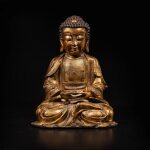 A gilt-bronze figure of Shakyamuni Buddha, Late Ming dynasty