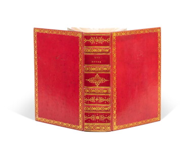 View full screen - View 1 of Lot 56. Les Roses. Paris, 1824. Maroquin rouge de l'époque. Première édition in-8. 160 pl. en couleurs..