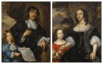 Portrait of Johannes Cunaeus and his son Philippus Cunaeus; Portrait of Susanna Calendrini and her daughter Maria Cunaeus