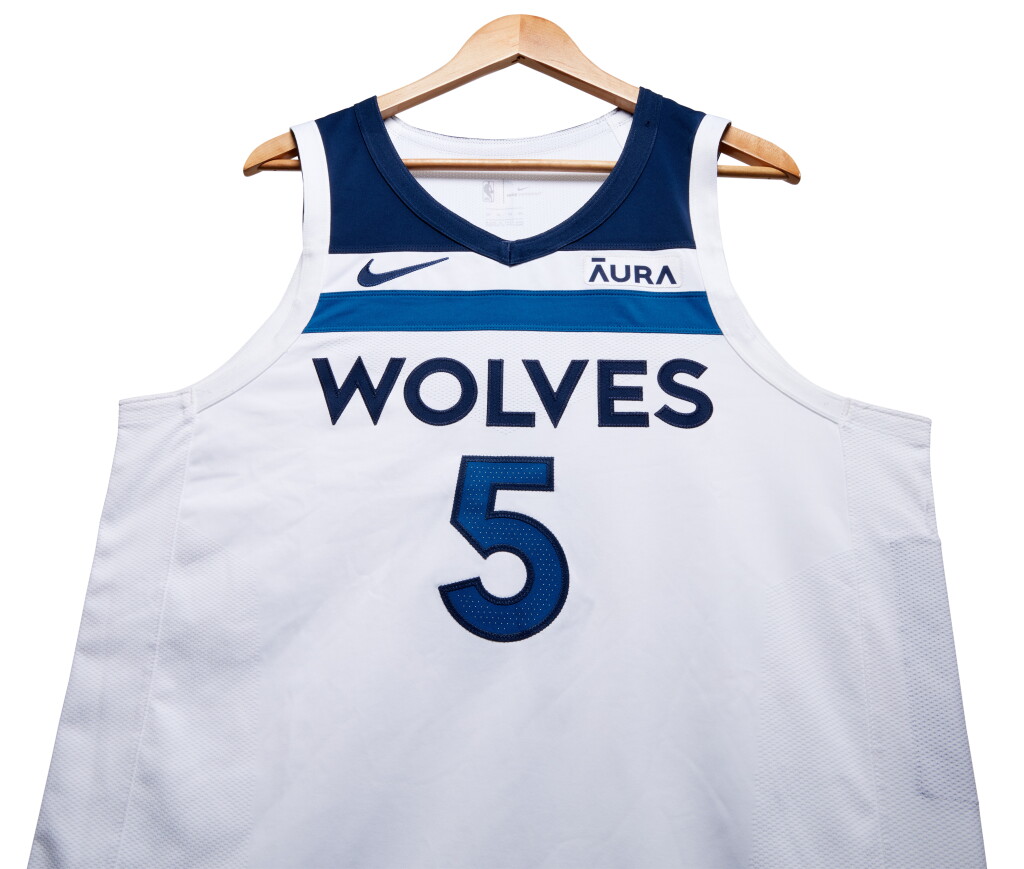 View full screen - View 1 of Lot 2. Anthony Edwards Minnesota Timberwolves 2024 NBA Playoffs Western Conference Finals Game Worn Association Edition Jersey | Game 4 'Double-Double' | 44 Point Game | 43 Point Game | 40 Point Game | Matched to 10 Games.