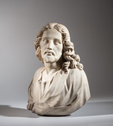View full screen - View 1 of Lot 25. Bust of Christ | Buste du Christ.