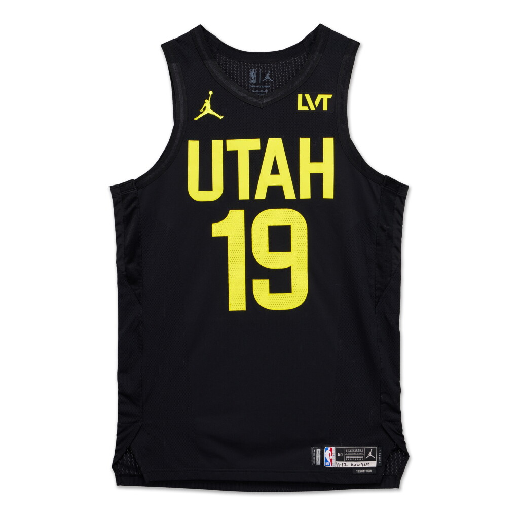 View full screen - View 1 of Lot 141. Svi Mykhailiuk Utah Jazz 2024-2025 Emirates NBA Cup Game Issued Statement Edition Jersey.