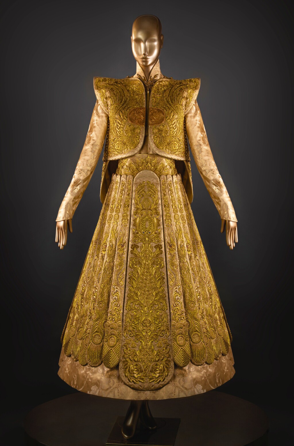 Guo Pei | Gold Chinese Traditional Bridal Dress | GOLD: The Midas Guo Pei | Gold Chinese Traditional Bridal Dress | GOLD: The Midas