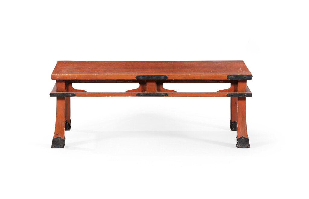 View full screen - View 1 of Lot 223. A large wood lacquered stand, Japan, 19th century.