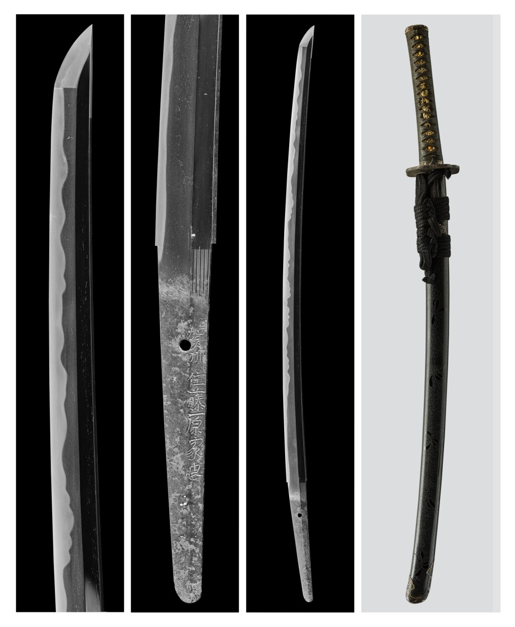 View full screen - View 1 of Lot 95. A katana | Signed Kashu ju Fujiwara Ietada (Fujiwara Ietada, a resident of Kaga Province) | Edo period, 17th century.
