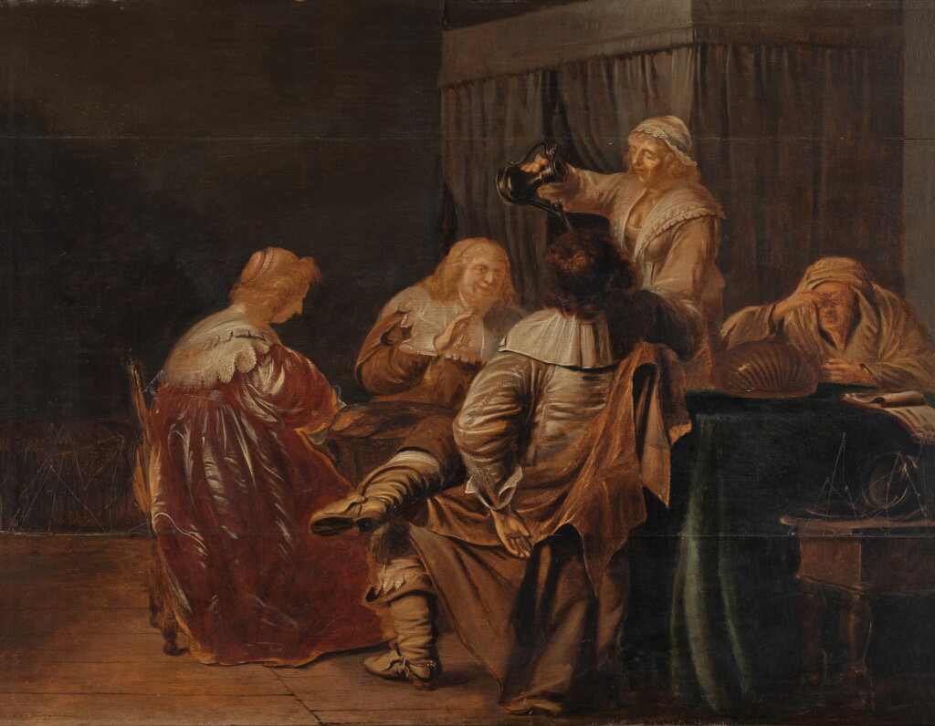 View full screen - View 1 of Lot 108. Interior with an Elegant Company.