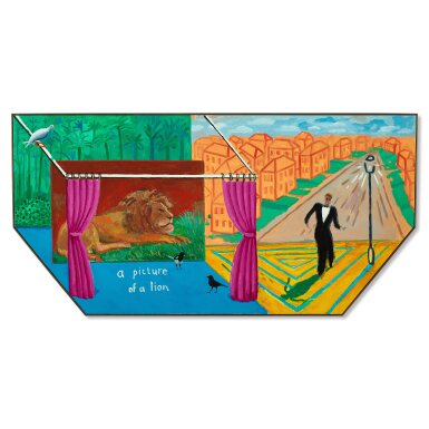 View full screen - View 1 of Lot 8514. David Hockney 大衛・霍克尼 | A Picture of a Lion 獅子的圖像.