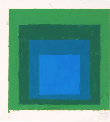 View full screen - View 1 of Lot 320. Study for a Homage to the Square.