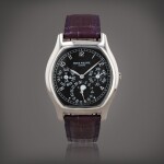 Reference 5040G Montre bracelet quantième perpétuel en or blanc avec phases de lune, année bissextile et indication 24 heures | White gold perpetual calendar wristwatch with moon phases, leap year and 24-hour indication Vers 1997 | Circa 1997