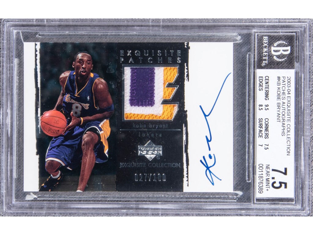 2003-04 UD "Exquisite Collection" Patches Autographs #KB Kobe Bryant 2003-04 UD "Exquisite Collection" Patches Autographs #KB Kobe Bryant