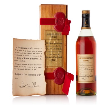 View full screen - View 1 of Lot 649. Hennessy Queen Silver Jubilee 1977 100 Year Old Cognac 40.0 abv NV (1 BT70).