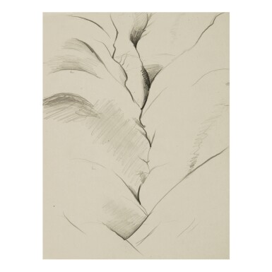 View full screen - View 1 of Lot 48. GEORGIA O'KEEFFE | UNTITLED (BLACK PLACE).