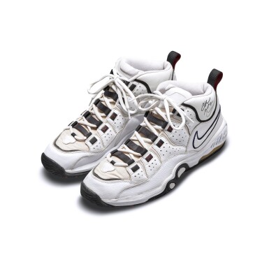 View full screen - View 1 of Lot 810. Nike Charles Barkley Dual Signed Game Worn Air Super CB.