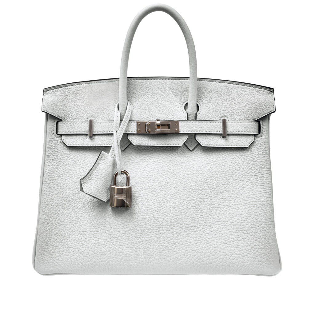 View full screen - View 1 of Lot 52. Gris Platine Togo Birkin 25 Palladium hardware, 2024.