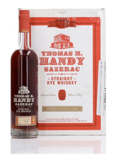 View full screen - View 1 of Lot 198. Thomas H. Handy Rye 2019 Release 125.7 Proof 2013 (3 Bottles 75cl).