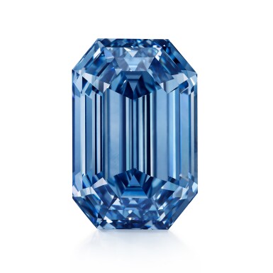 View full screen - View 1 of Lot 1800. A Magnificent and Spectacular Fancy Vivid Blue Diamond | 15.10克拉 長方形 階梯式切割 艷彩藍色 內部無瑕 鑽石.