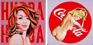 View full screen - View 1 of Lot 35. American Woman (Hubba Hubba); and The Pause that Refreshes (Coca Cola) (Two Works).