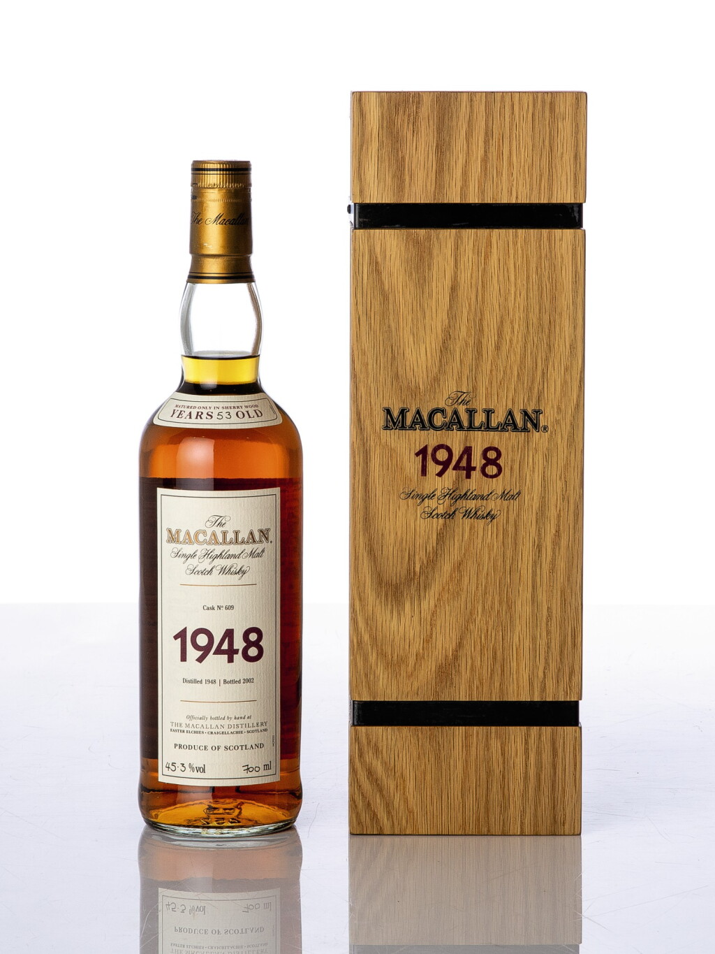 View full screen - View 1 of Lot 5520. The Macallan Fine & Rare 53 Year Old 45.3 abv 1948 (1 BT70).