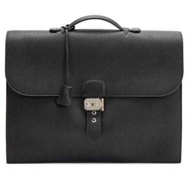 View full screen - View 1 of Lot 106. Black Fjord Sac à Dépêches Briefcase 38 Palladium Hardware, 2007.