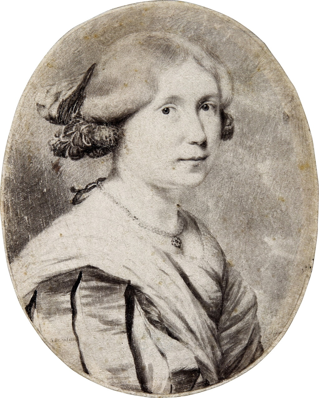 View full screen - View 1 of Lot 136. Half-length portrait of a young woman.