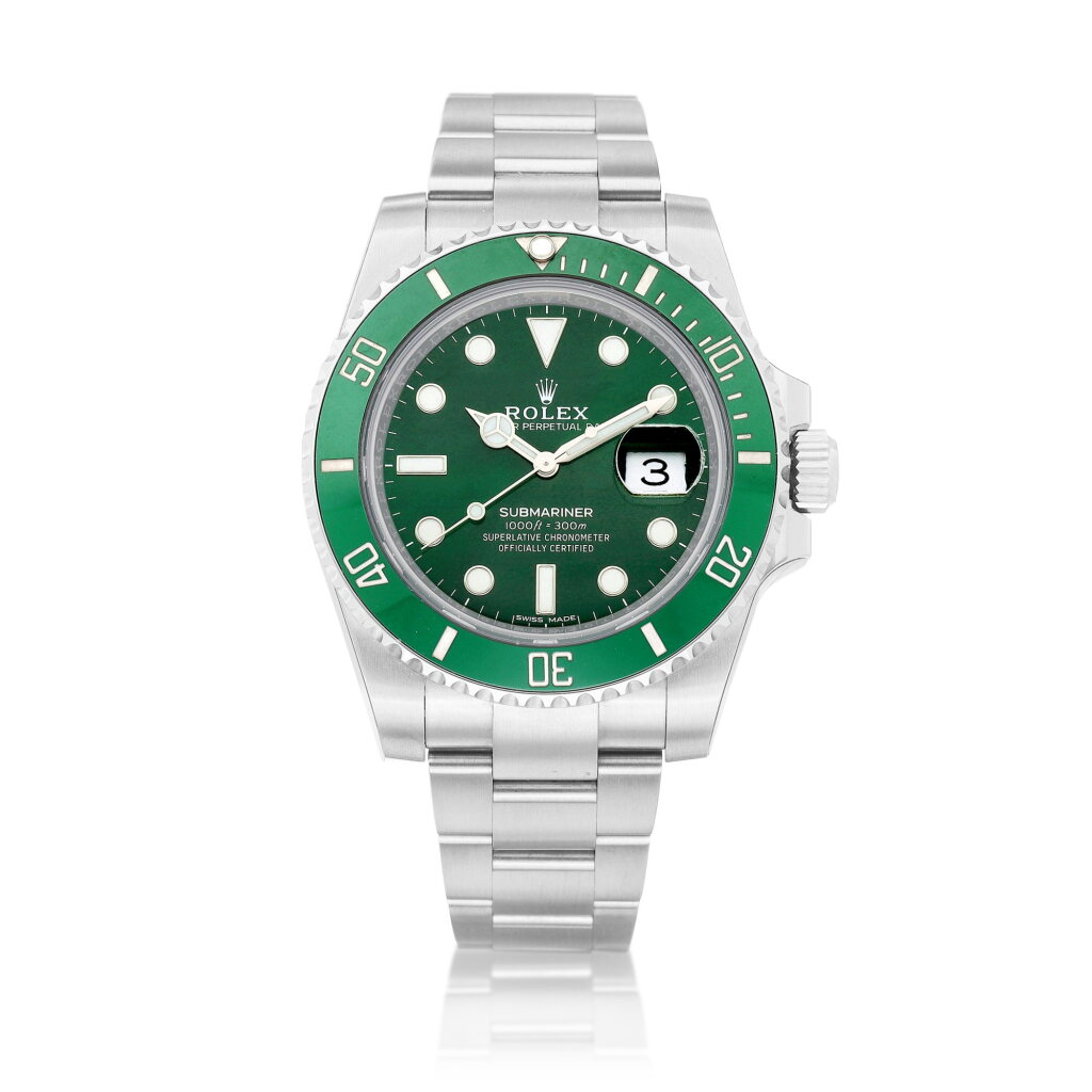 View full screen - View 1 of Lot 8661. Submariner "Hulk", Reference 116610LV | A brand new stainless steel wristwatch with date and bracelet, Circa 2020 | 勞力士 | Submariner "Hulk" 型號116610LV | 全新精鋼鏈帶腕錶,備日期顯示,約2020年製.