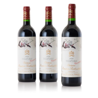 View full screen - View 1 of Lot 5414. Château Mouton Rothschild 1996 (6 BT).