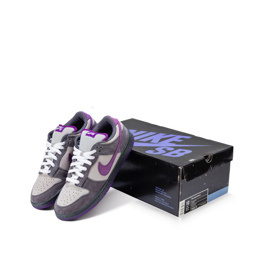 View full screen - View 1 of Lot 809. Nike SB Dunk Low Pro ’Purple Pigeon’ | US 10.