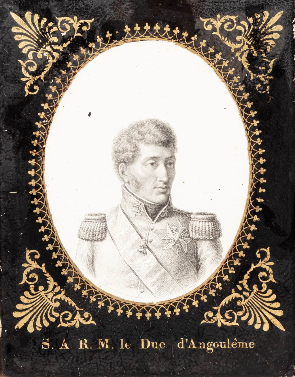 View full screen - View 1 of Lot 837. Three fixés-sous-verre, circa 1820.