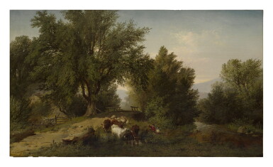 View full screen - View 1 of Lot 4. ALBERT FITCH BELLOWS | DOWN TO THE BROOK.