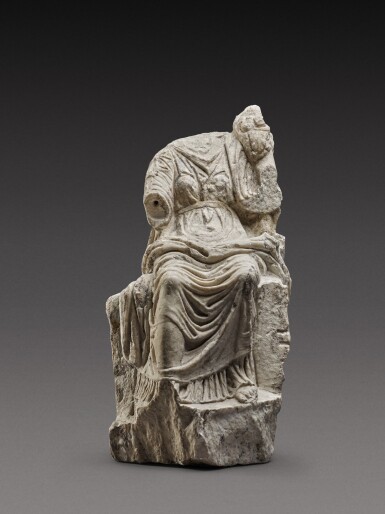 View full screen - View 1 of Lot 61. A Roman Marble Figure of Fortuna, circa 2nd Century A.D..