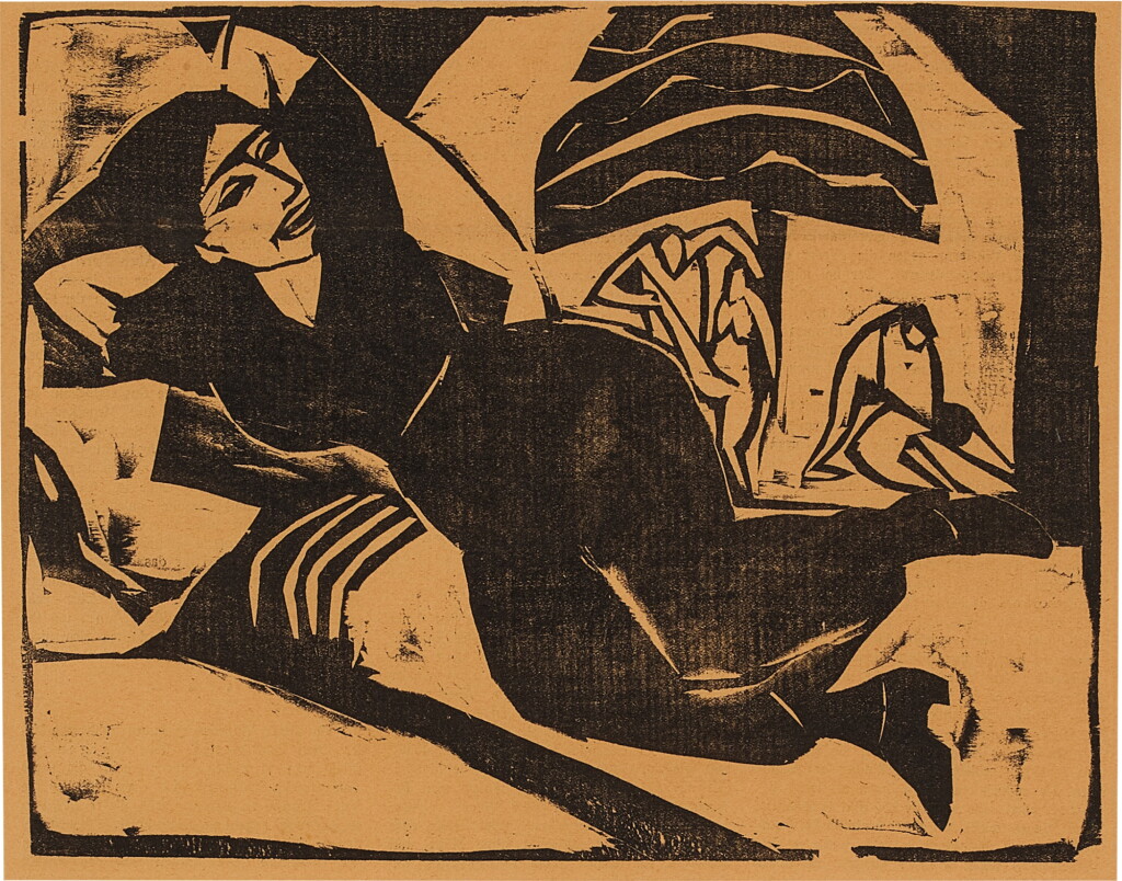 View full screen - View 1 of Lot 102. Liegende Frau.