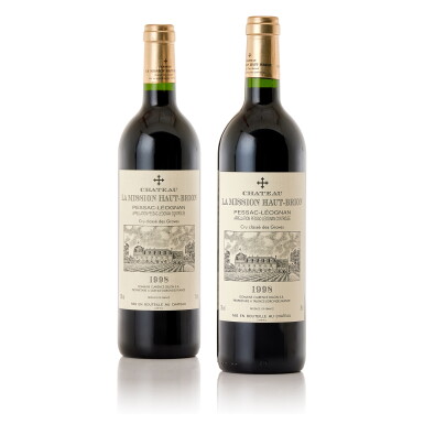 View full screen - View 1 of Lot 1504. Château La Mission Haut-Brion 1998 (2 BT).