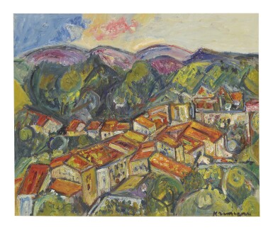 View full screen - View 1 of Lot 43. PINCHUS KRÉMÈGNE | VUE DE CÉRET ET DU CANIGOU.