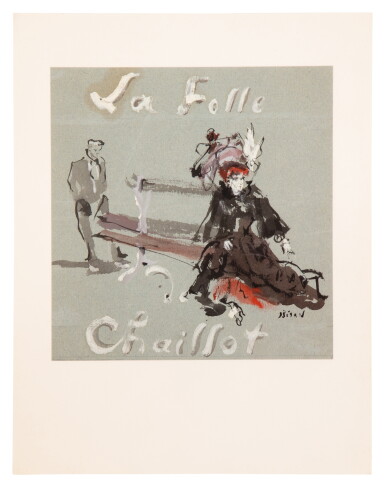 View full screen - View 1 of Lot 52. 36 dessins originaux pour La Folle de Chaillot de Giraudoux, 9 ne figurent pas dans l'éd° de 1947.